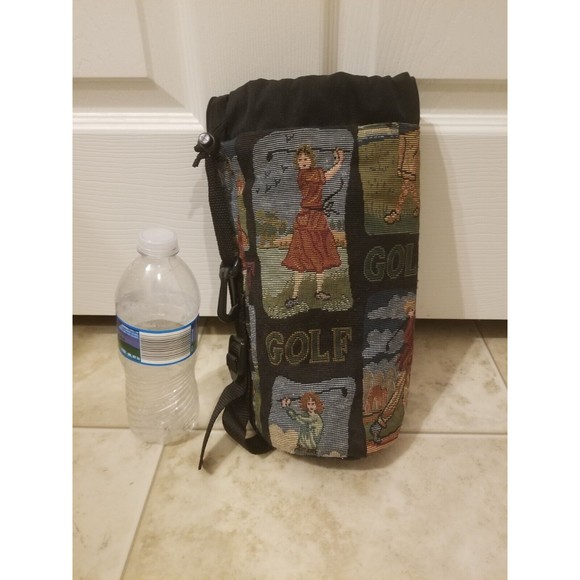 Cool Tote tapestry golf wine carrier insulated drink beverage bag holder - Picture 1 of 15